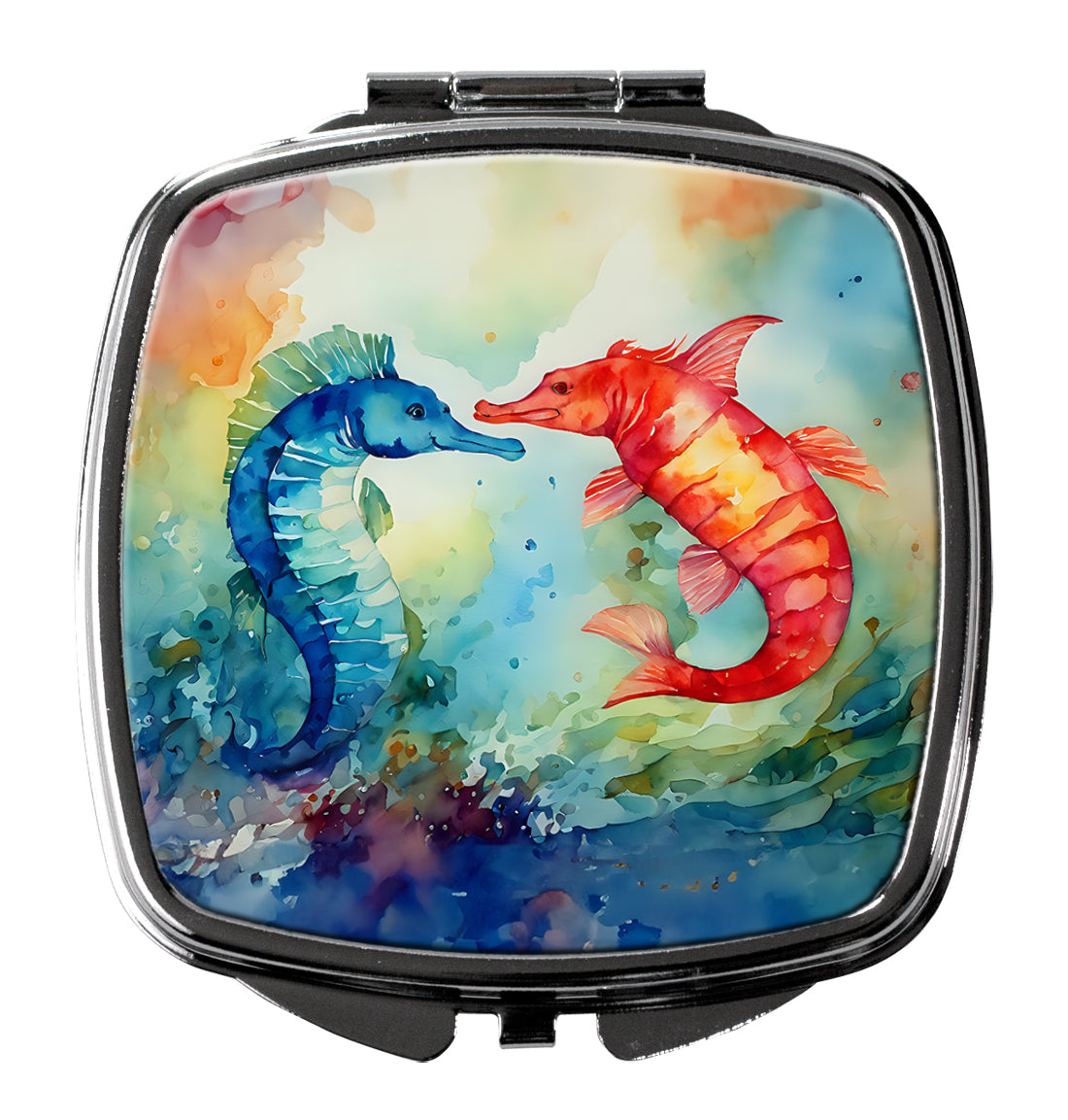 DAC2822SCM 3 x 2.75 in. Seahorses Compact Mirror