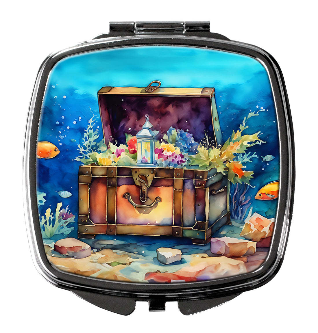 DAC2835SCM 3 x 2.75 in. Treasure Chest Compact Mirror