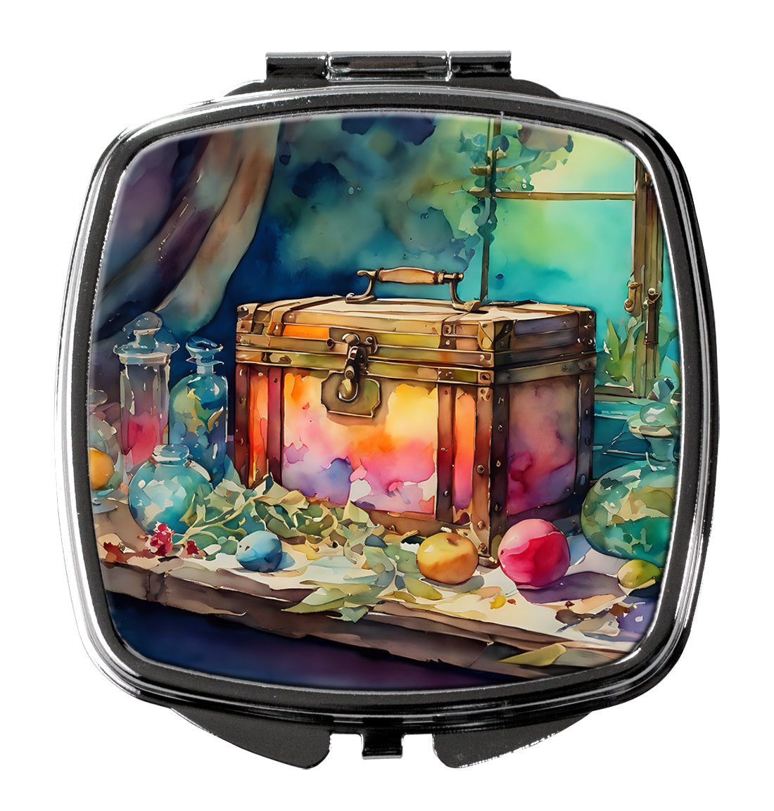 DAC2837SCM 3 x 2.75 in. Treasure Chest Compact Mirror