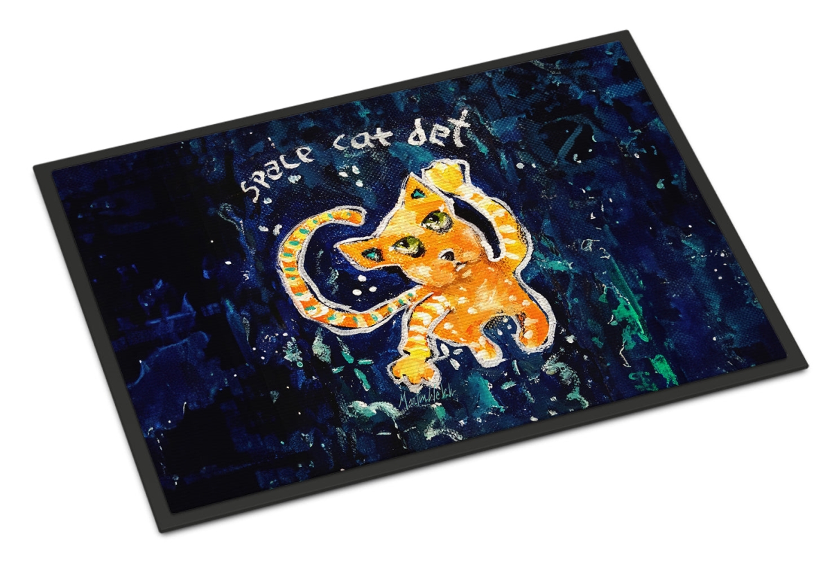 MW2133MAT 18 x 27 in. Space Cat Det Cat Doormat