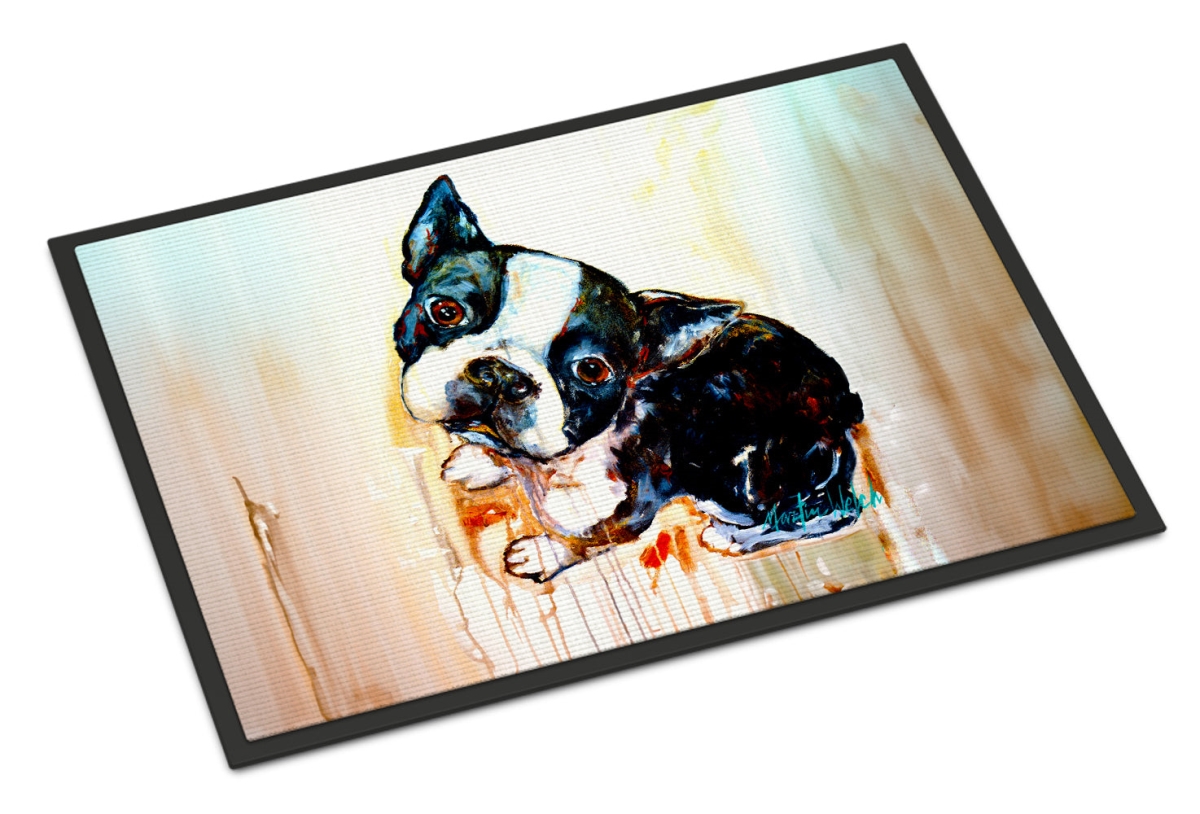 MW2141MAT 18 x 27 in. Boston Terrier the Look Doormat