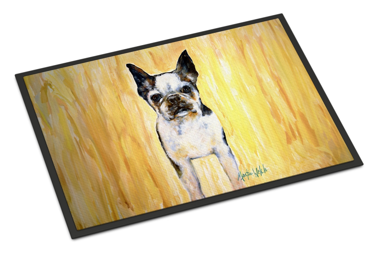 MW2152MAT 18 x 27 in. Boston Terrier Walker Two Doormat
