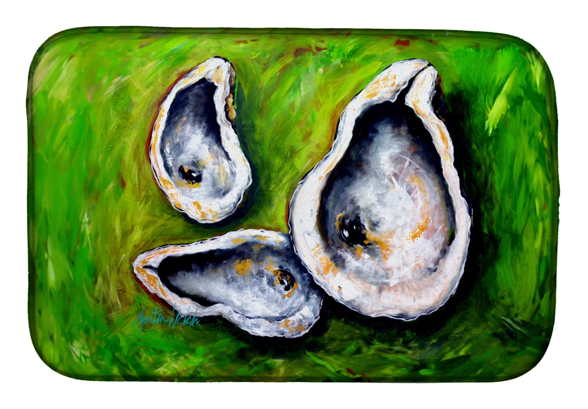 Picture of Carolines Treasures MW2006DDM 21 x 14 in. All Shucked Oysters Dish Drying Mat