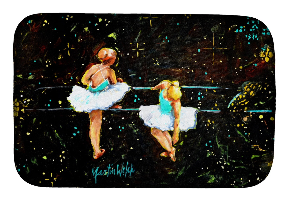 Picture of Carolines Treasures MW2009DDM 21 x 14 in. At Practice Ballet Dish Drying Mat
