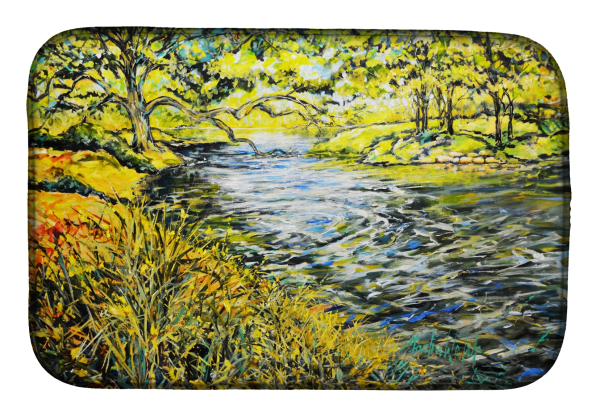 Picture of Carolines Treasures MW2010DDM 21 x 14 in. At the Grand Hotel Dish Drying Mat