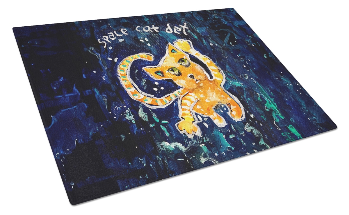 MW2133LCB 15 x 12 in. Space Cat Det Cat Glass Cutting Board