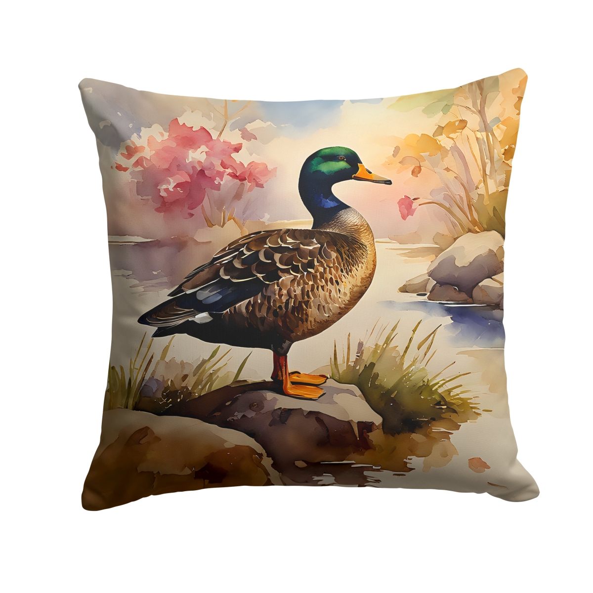DAC3179PW1818 18 x 18 in. American Black Duck Throw Pillow