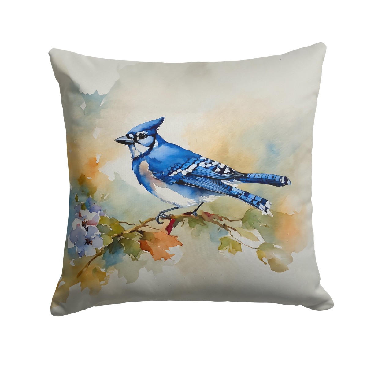 DAC3184PW1818 18 x 18 in. Blue Jay Throw Pillow
