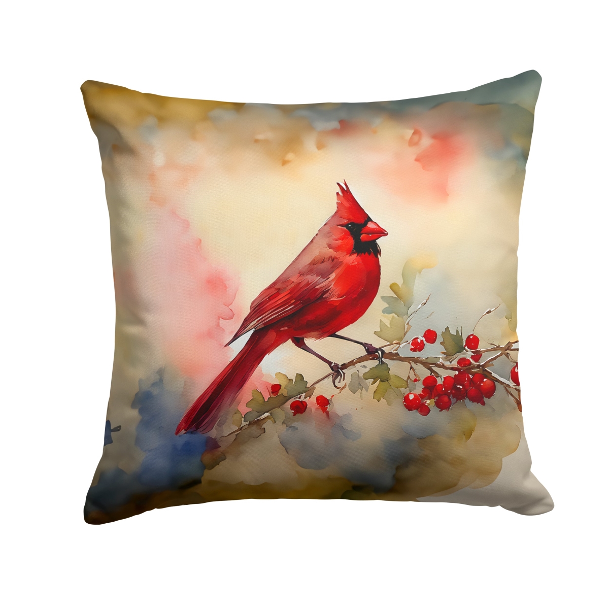 DAC3199PW1818 18 x 18 in. Cardinal Throw Pillow