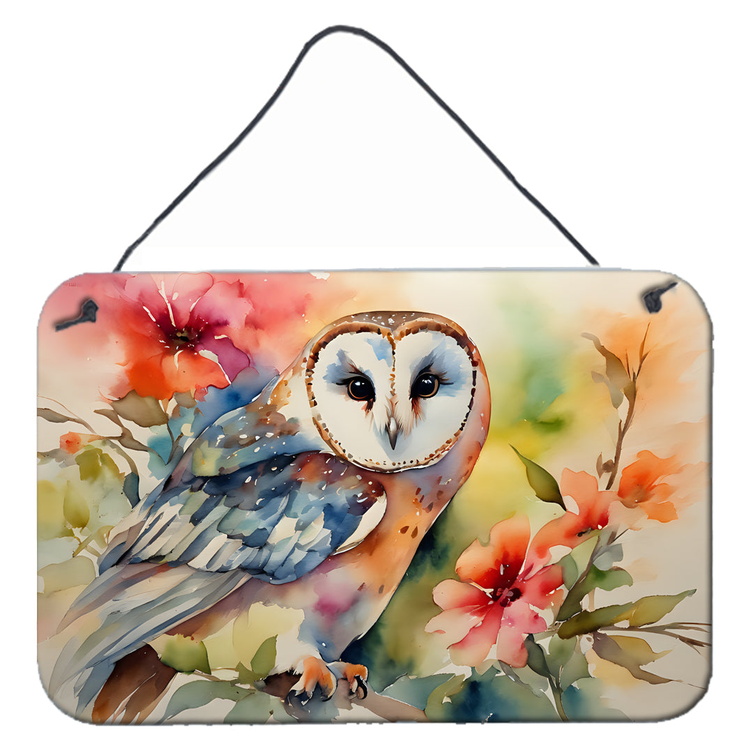 DAC3181DS812 12 x 8 in. Barn Owl Wall or Door Hanging Prints