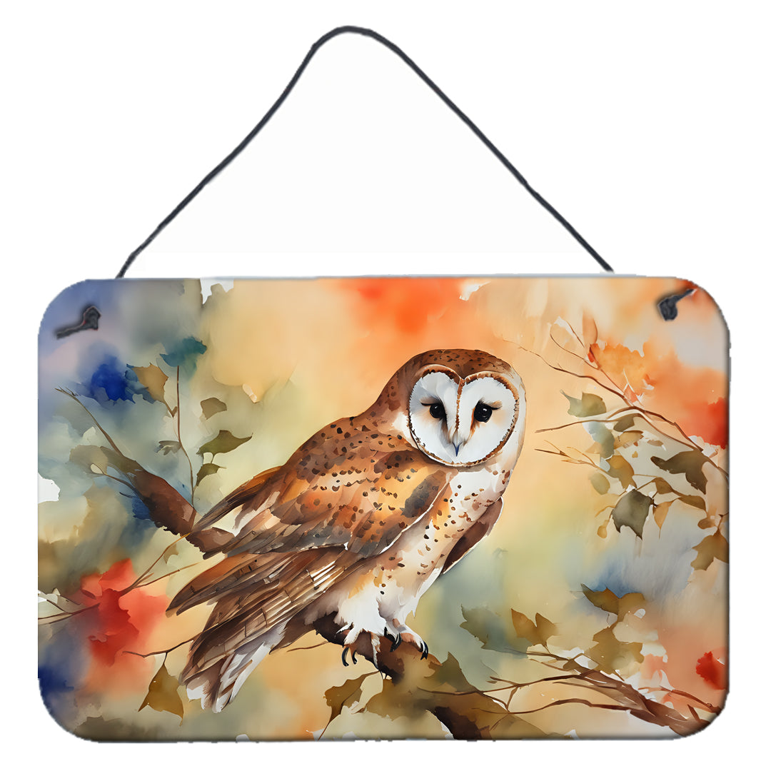 DAC3182DS812 12 x 8 in. Barn Owl Wall or Door Hanging Prints