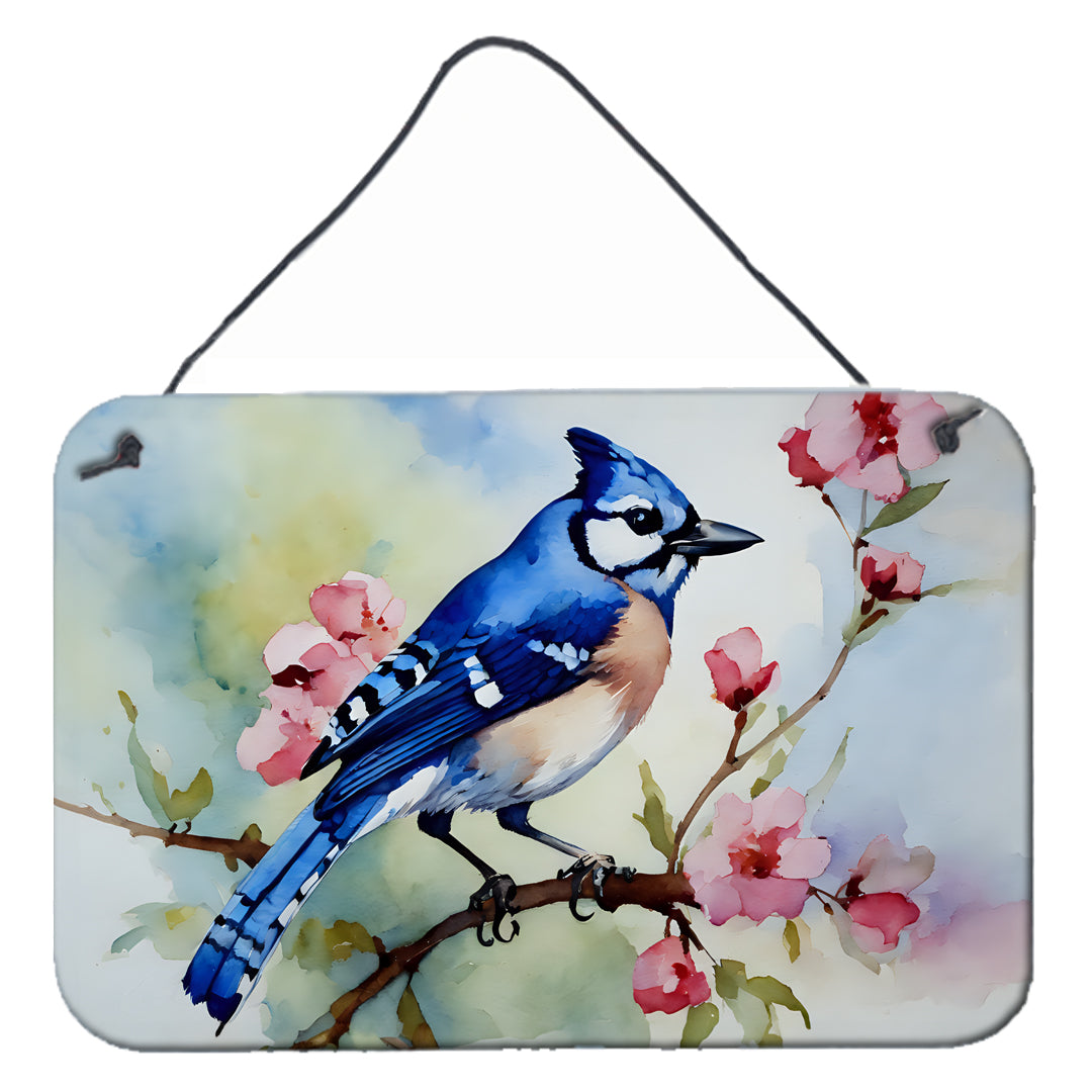 DAC3186DS812 12 x 8 in. Blue Jay Wall or Door Hanging Prints