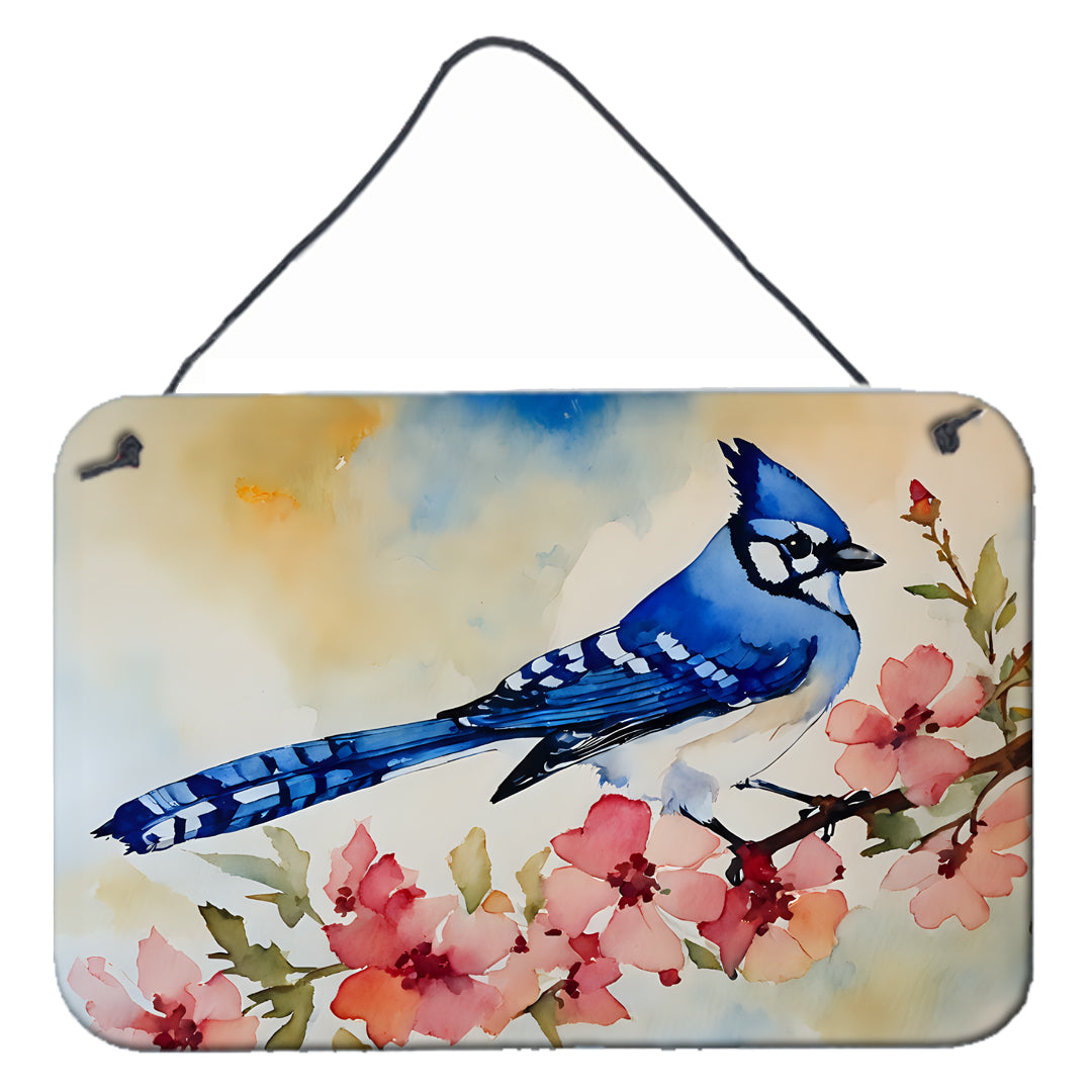 DAC3187DS812 12 x 8 in. Blue Jay Wall or Door Hanging Prints