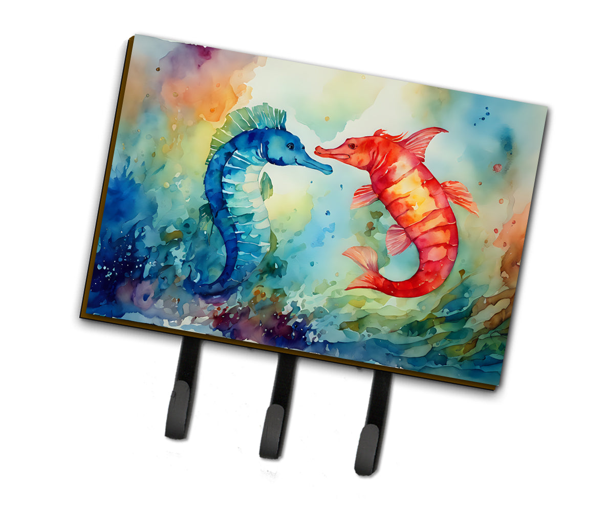 DAC2822TH68 9 x 6 in. Seahorses Leash or Key Holder