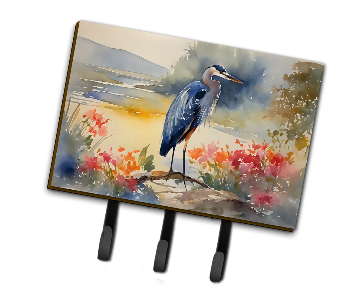 DAC2845TH68 9 x 6 in. Blue Heron Leash or Key Holder