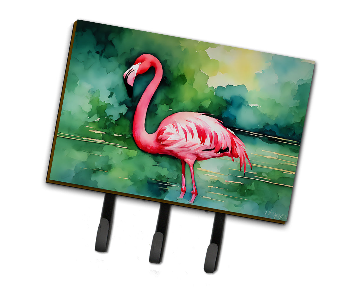 DAC2858TH68 9 x 6 in. Flamingo Leash or Key Holder