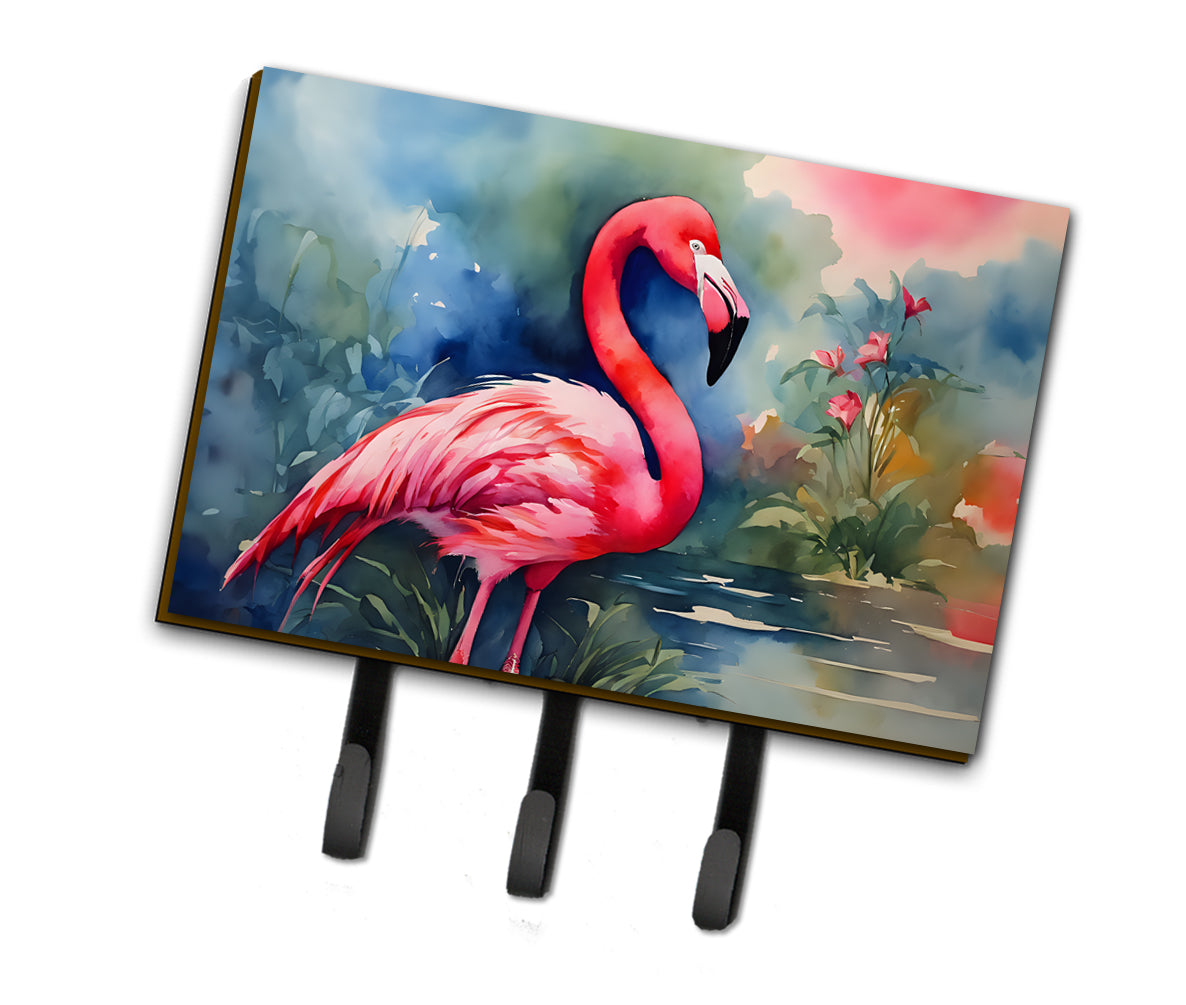 DAC2859TH68 9 x 6 in. Flamingo Leash or Key Holder