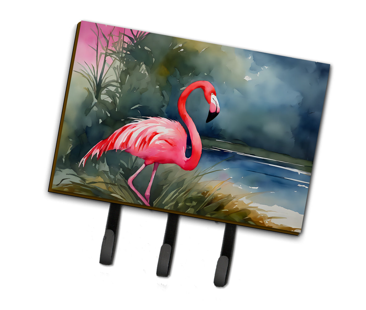 DAC2863TH68 9 x 6 in. Flamingo Leash or Key Holder