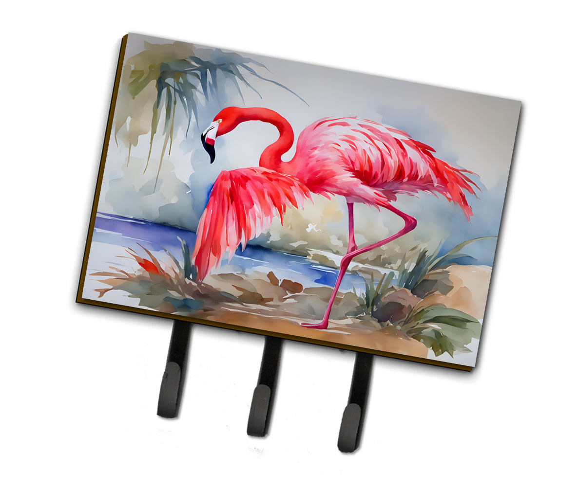 DAC2864TH68 9 x 6 in. Flamingo Leash or Key Holder