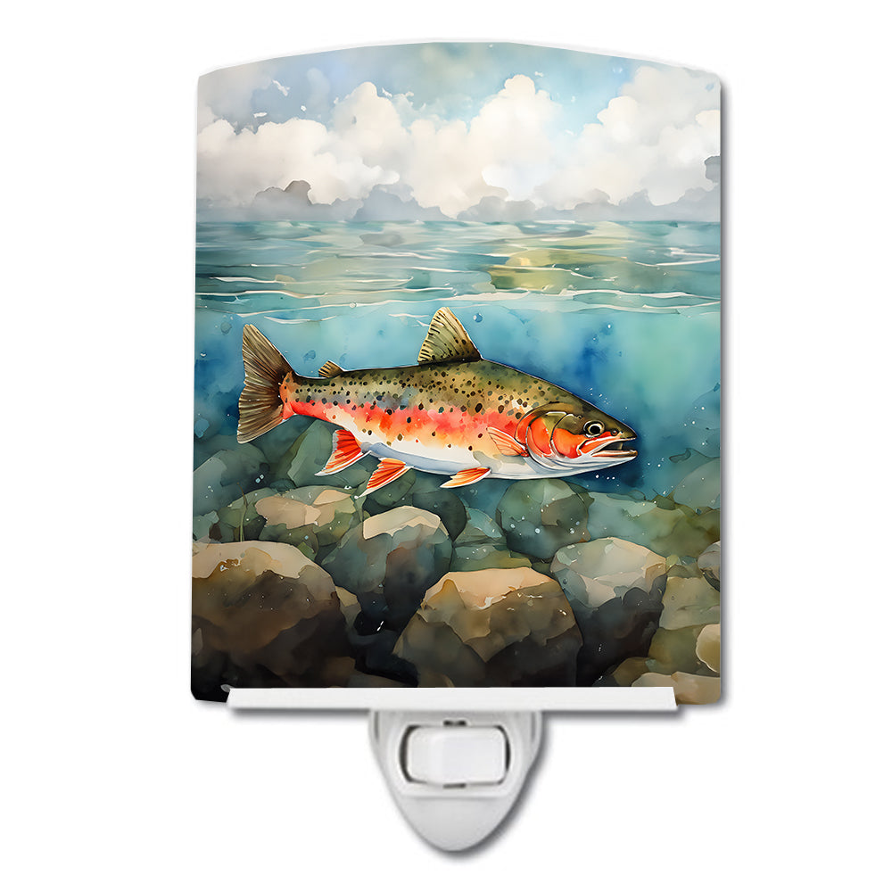 DAC2774CNL 6 x 4 in. Brook Trout Ceramic Night Light