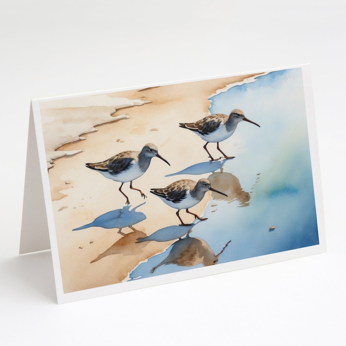 DAC7527GCA7P 5 x 7 in. Sandpipers Greeting Cards - Pack of 8