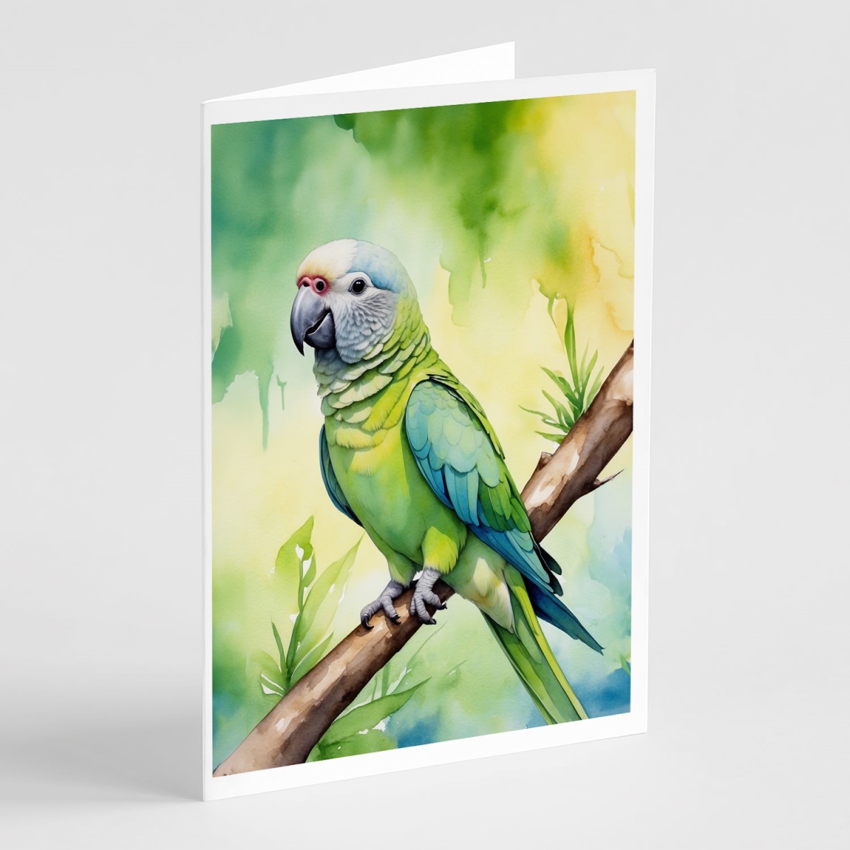 DAC7444GCA7P 5 x 7 in. Monk Parakeet Greeting Cards - Pack of 8