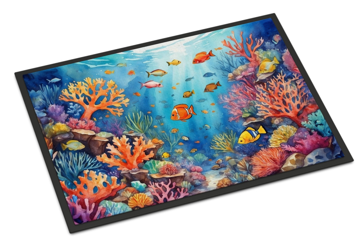 DAC7659MAT 18 x 27 in. Coral & Fish Doormat