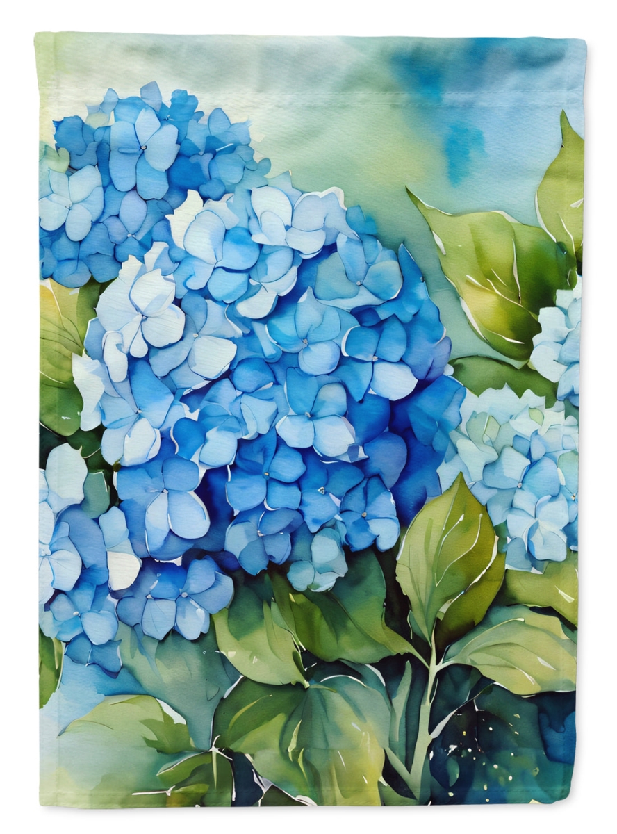 DAC1580CHF 40 x 28 in. Hydrangeas in Watercolor House Flag