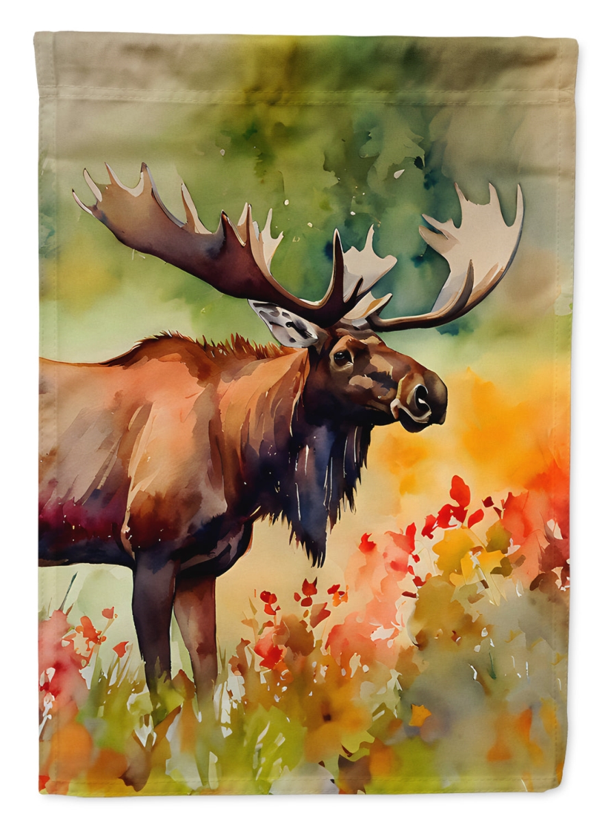 DAC2965GF 15.5 x 11.25 in. Moose Garden Flag