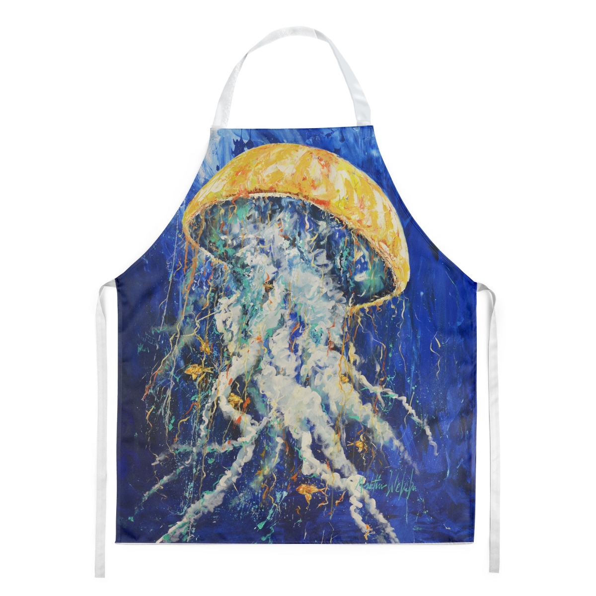 Picture of Carolines Treasures MW2064APRON 30 x 27 in. Free Fall Jellyfish Apron