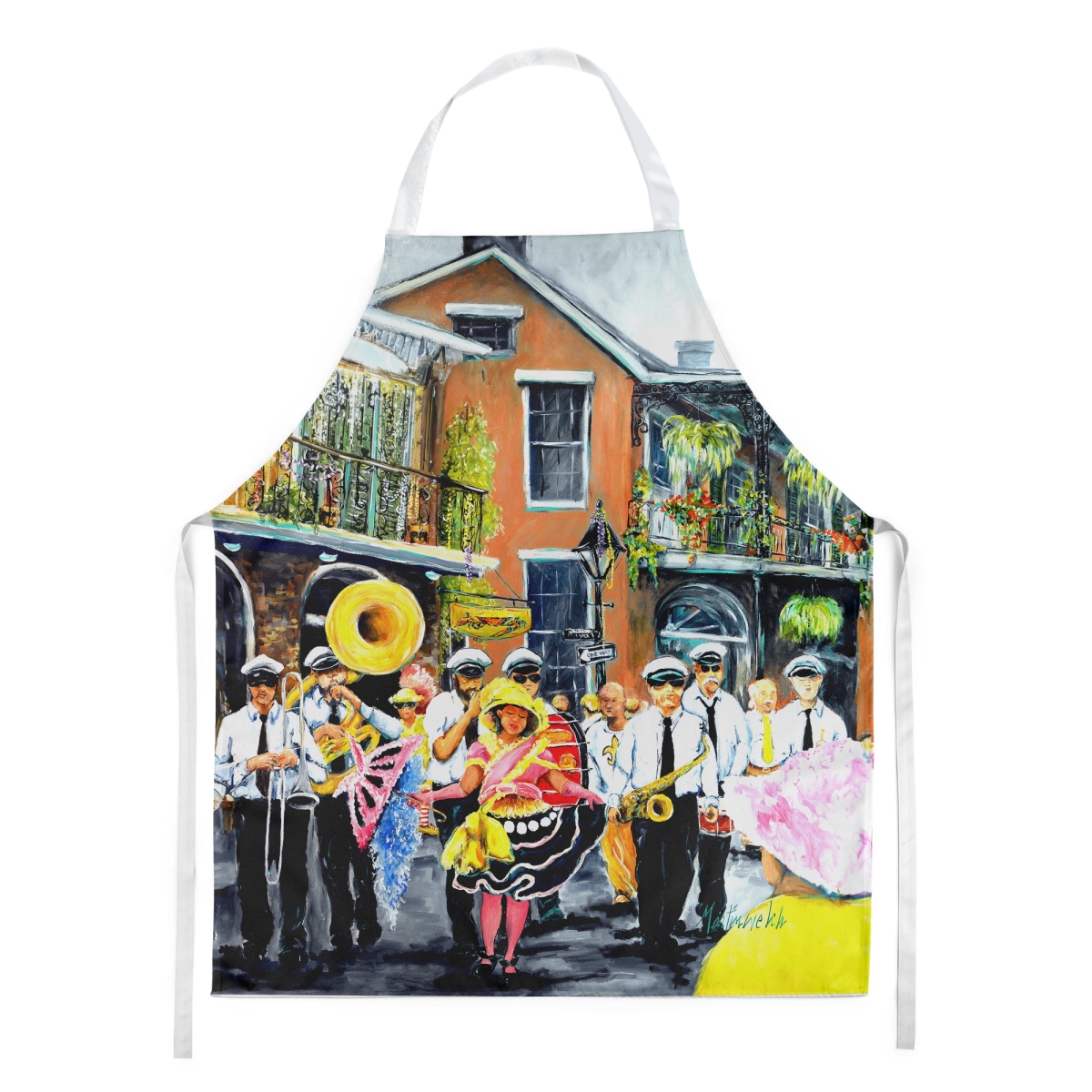 Picture of Carolines Treasures MW2065APRON 30 x 27 in. French Quarter Frolic Apron
