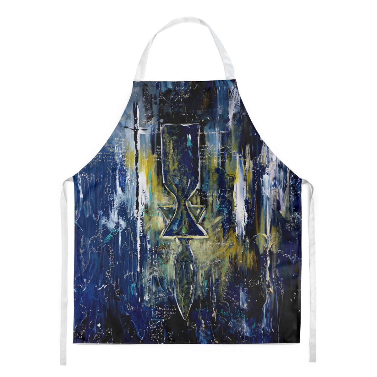Picture of Carolines Treasures MW2070APRON 30 x 27 in. Glimer Star of David Apron