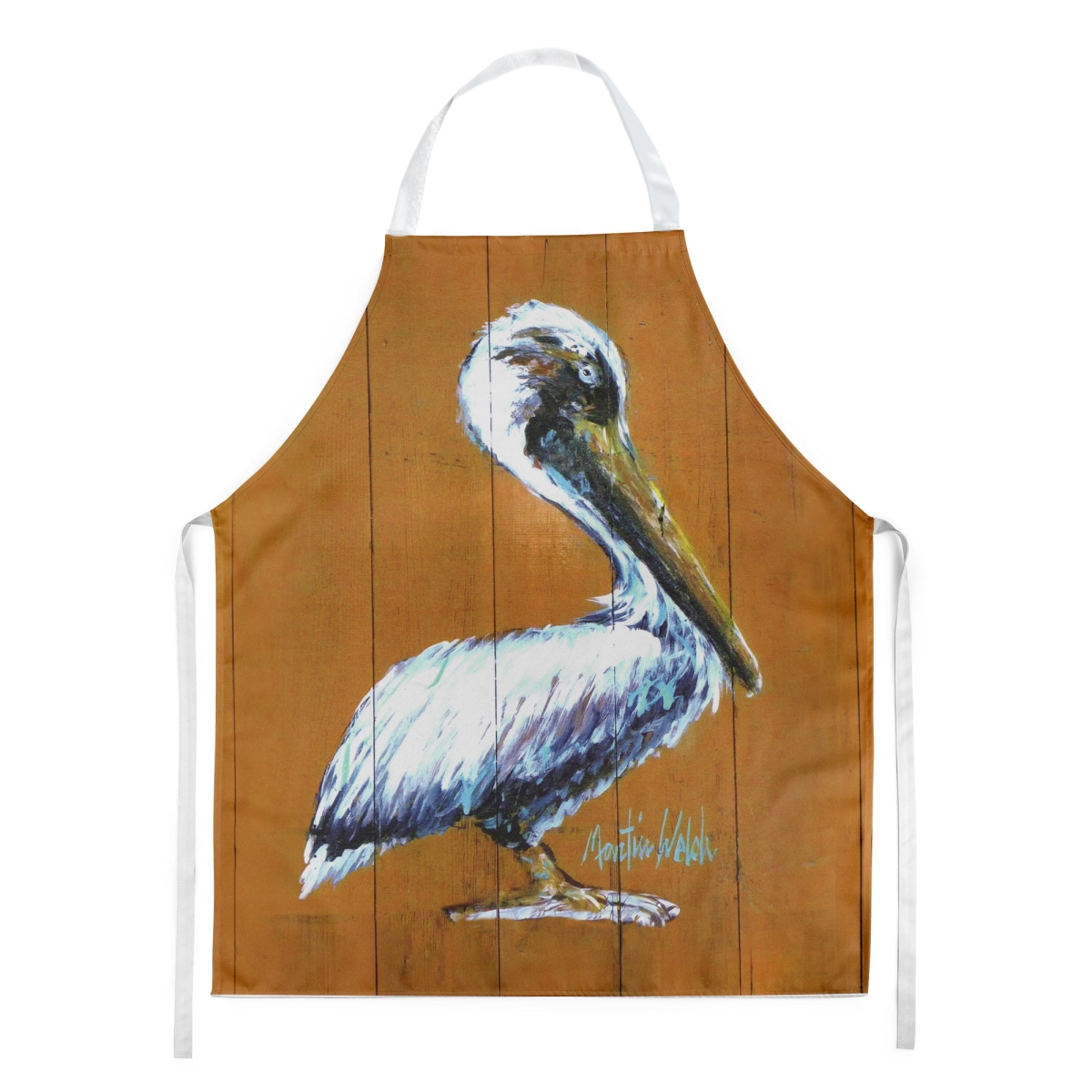 Picture of Carolines Treasures MW2075APRON 30 x 27 in. Hangin in Pelican Apron