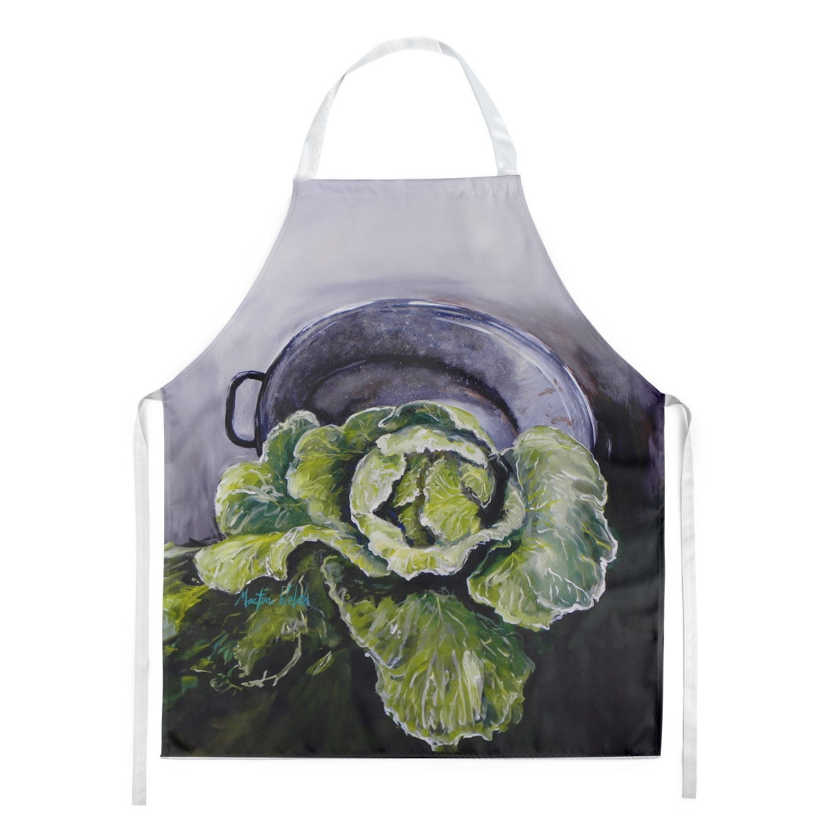 Picture of Carolines Treasures MW2079APRON 30 x 27 in. Home Grown in Plaquemines Parish Cabbage Apron
