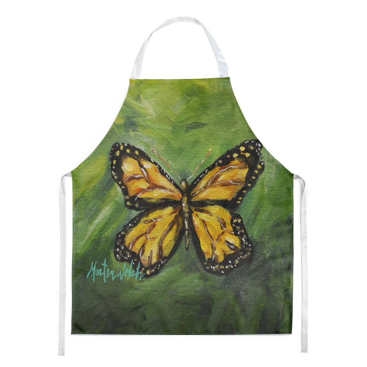 Picture of Carolines Treasures MW2095APRON 30 x 27 in. Monarch Glover Fly Butterfly Apron
