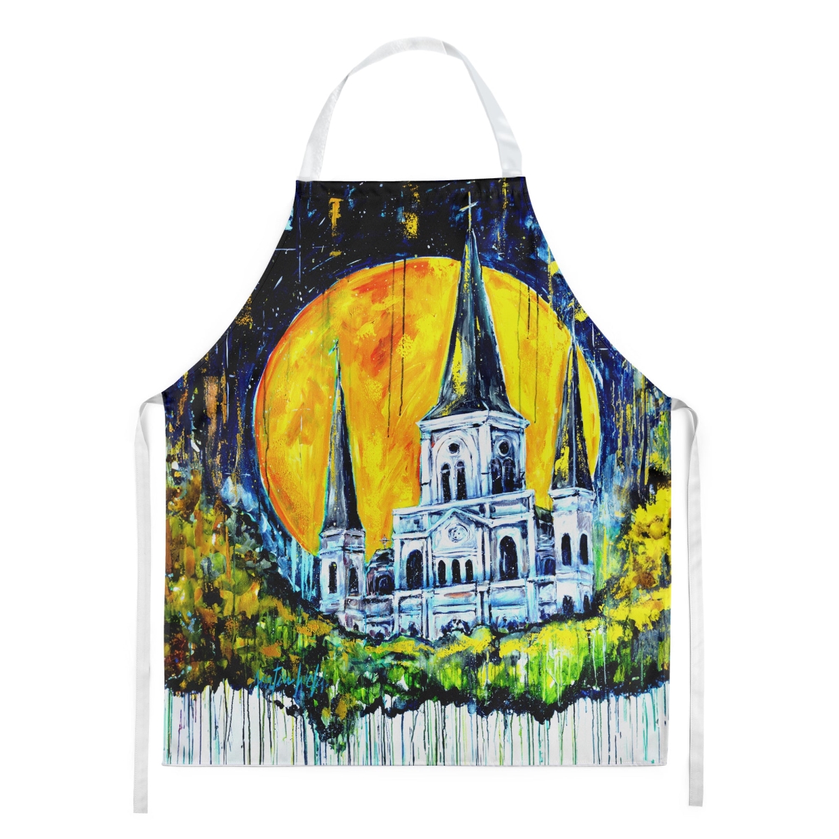 Picture of Carolines Treasures MW2097APRON 30 x 27 in. Moonlight Shadows Apron