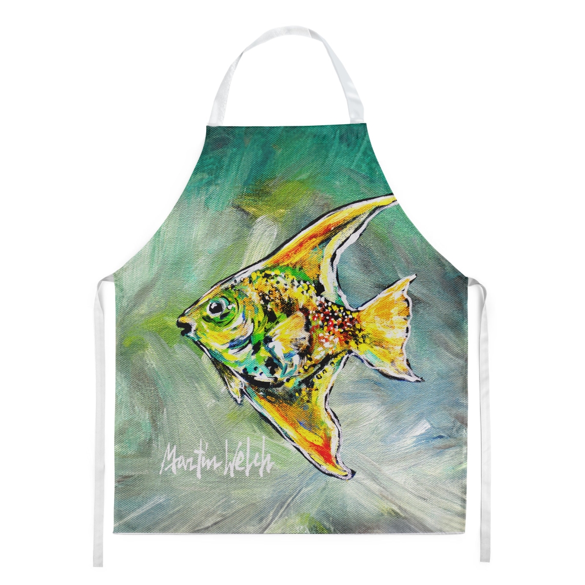 Picture of Carolines Treasures MW2101APRON 30 x 27 in. Nancys Other Fish Apron