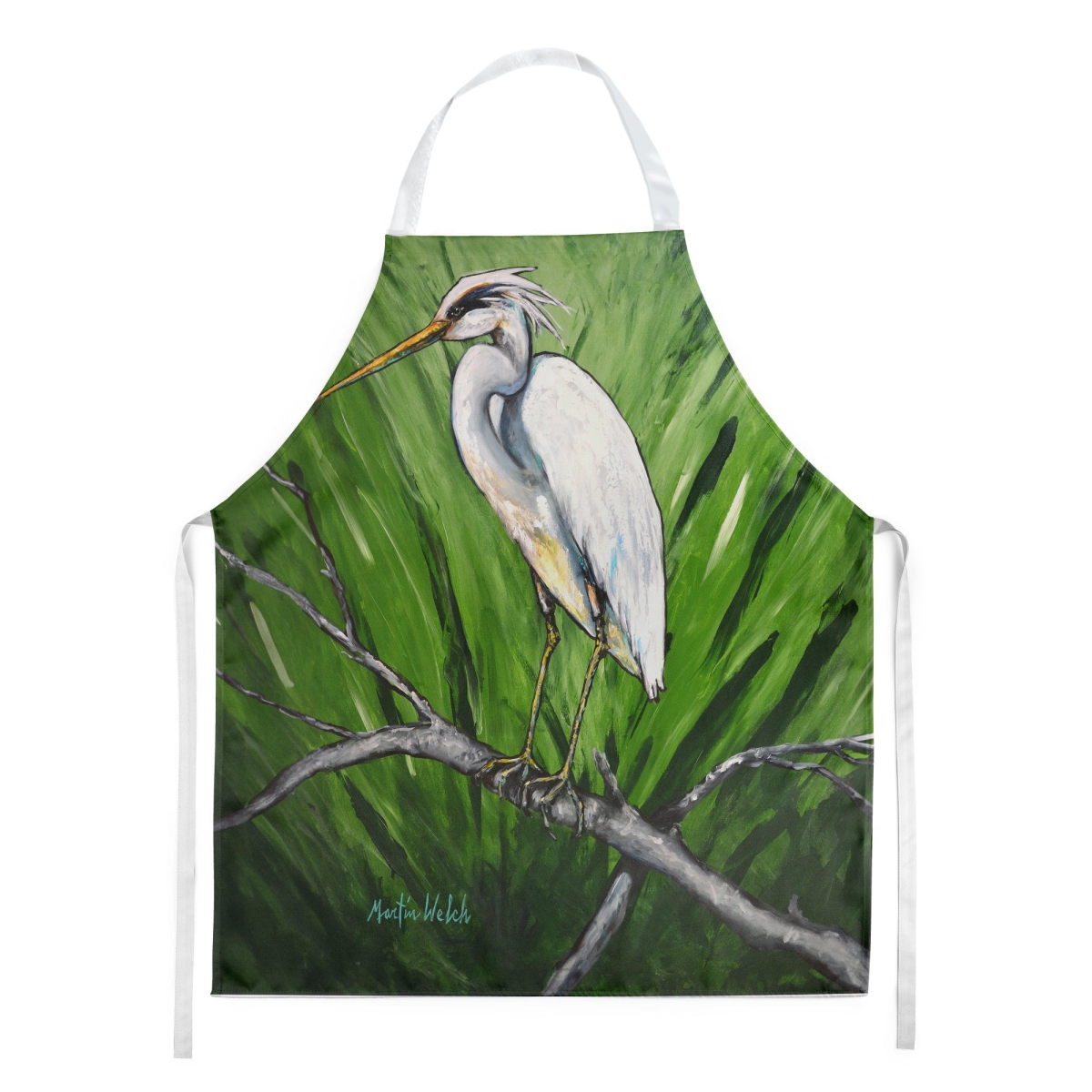 Picture of Carolines Treasures MW2105APRON 30 x 27 in. Heron on A Limb Apron