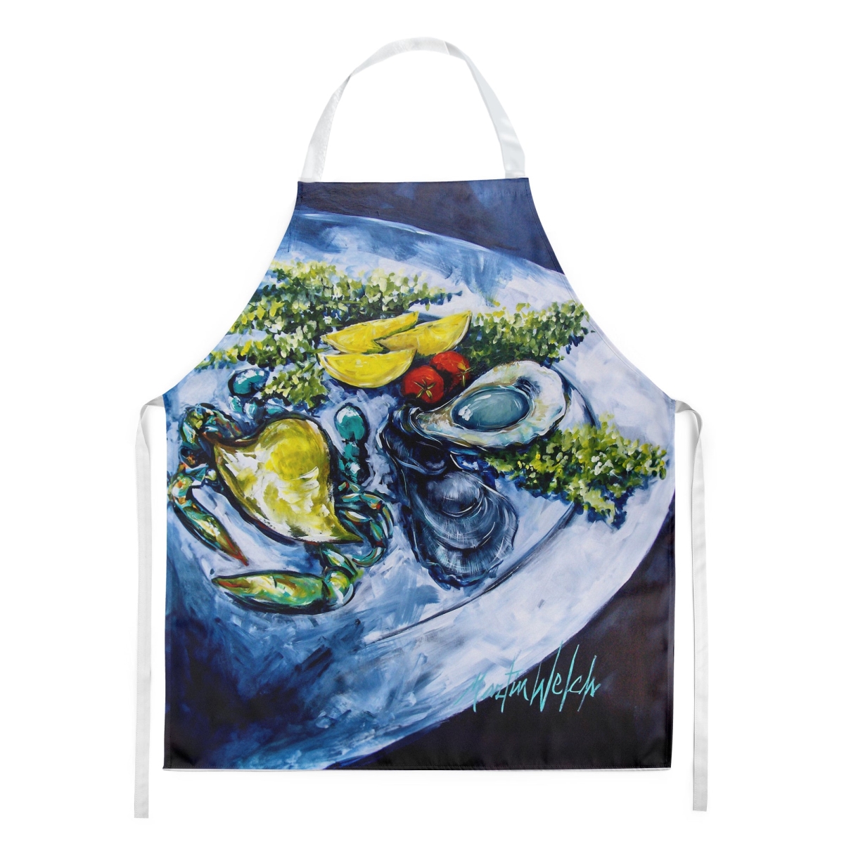 Picture of Carolines Treasures MW2108APRON 30 x 27 in. Oyster Plate Apron