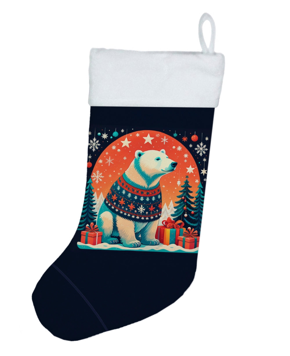 DAC1202CS 18 x 13.5 in. Polar Bear Christmas Stocking