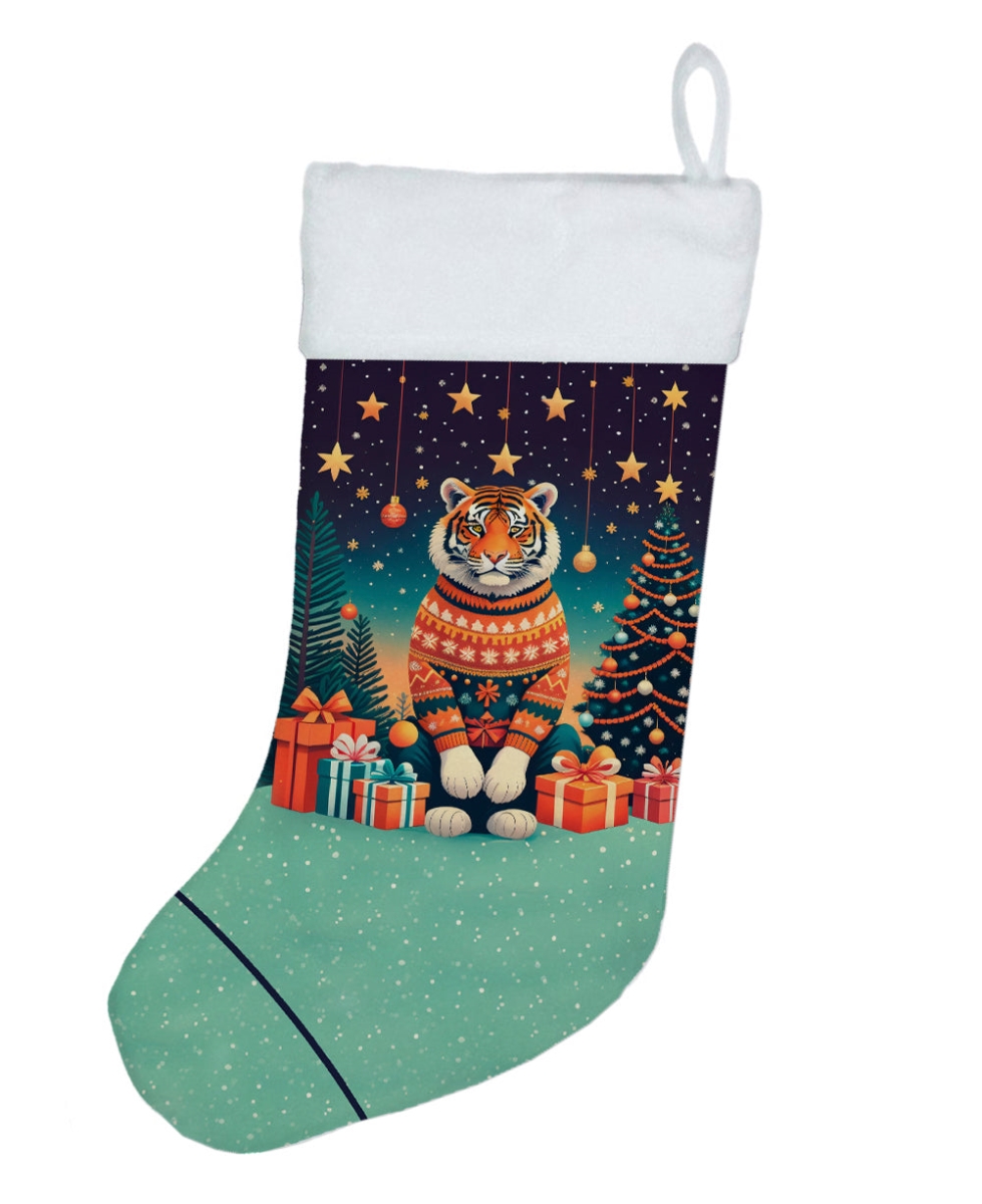 DAC1204CS 18 x 13.5 in. Tiger Christmas Stocking