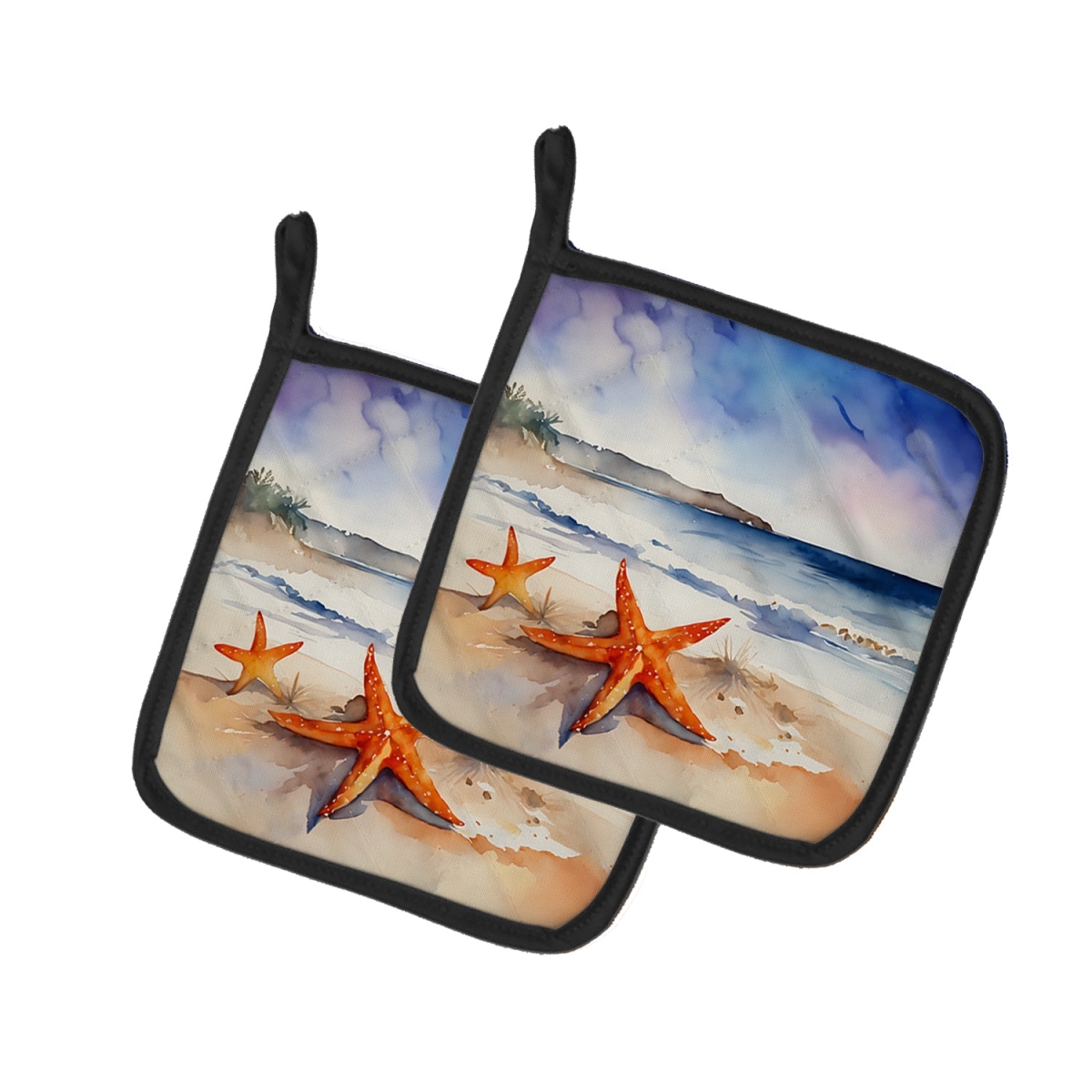 DAC2829PTHD 7.5 x 7.5 in. Starfish Pot Holders - Set of 2