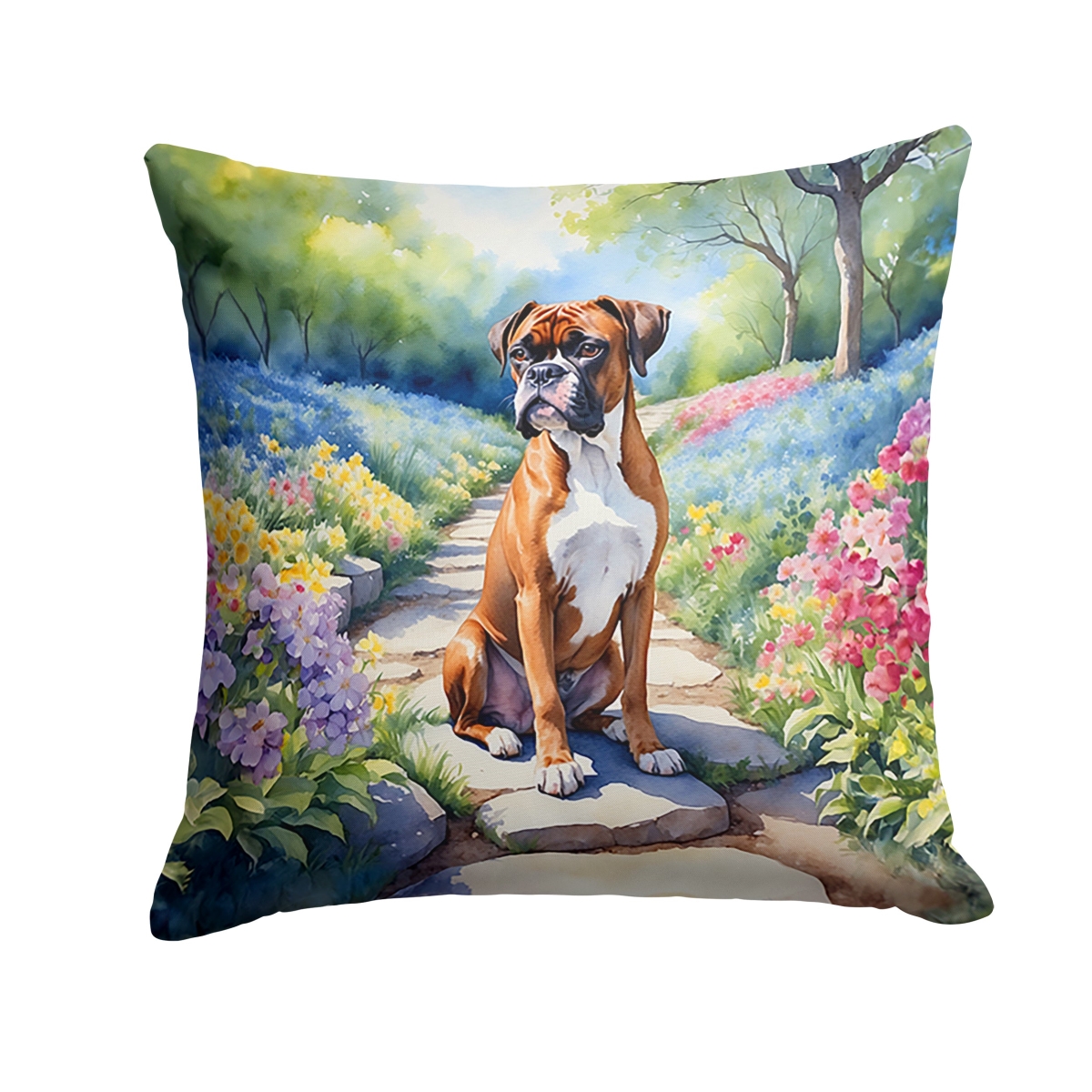 DAC6582PW1818 18 x 18 in. Boxer Spring Path Throw Pillow