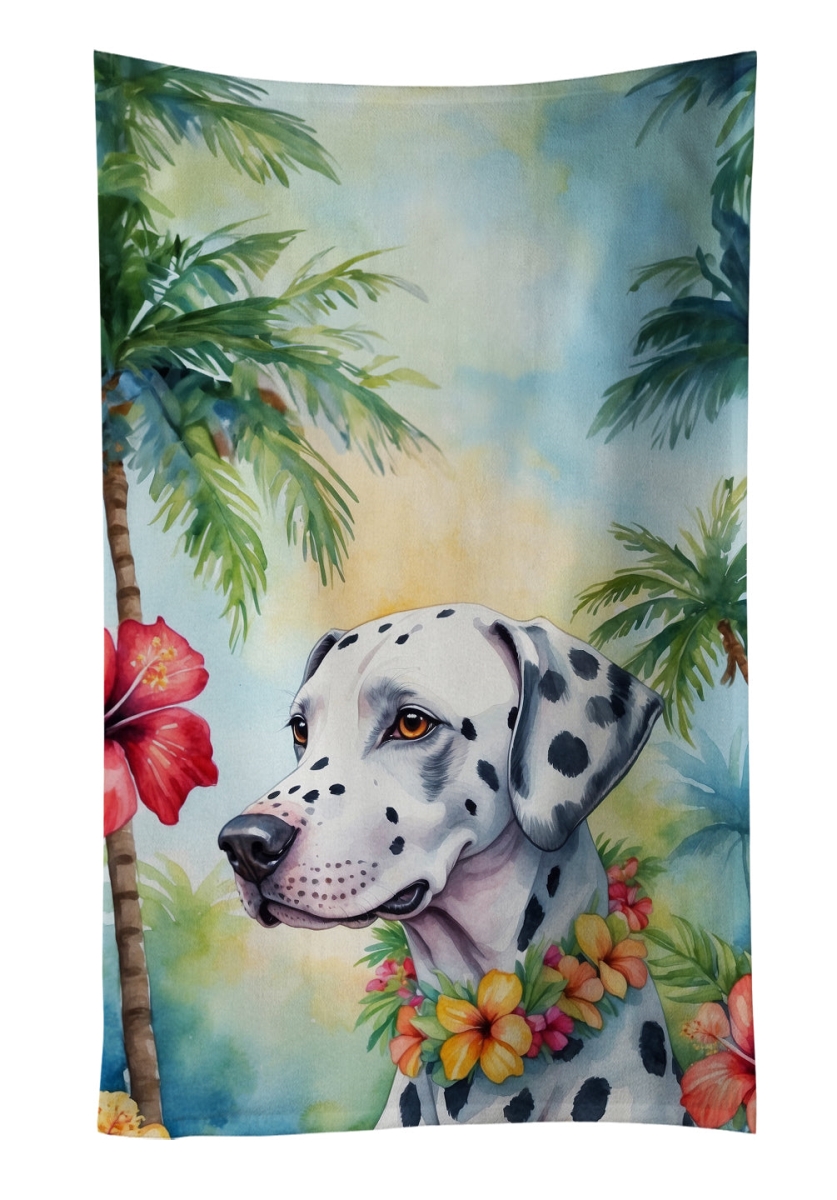 DAC6421KTWL 25 x 15 in. Dalmatian Luau Kitchen Towel