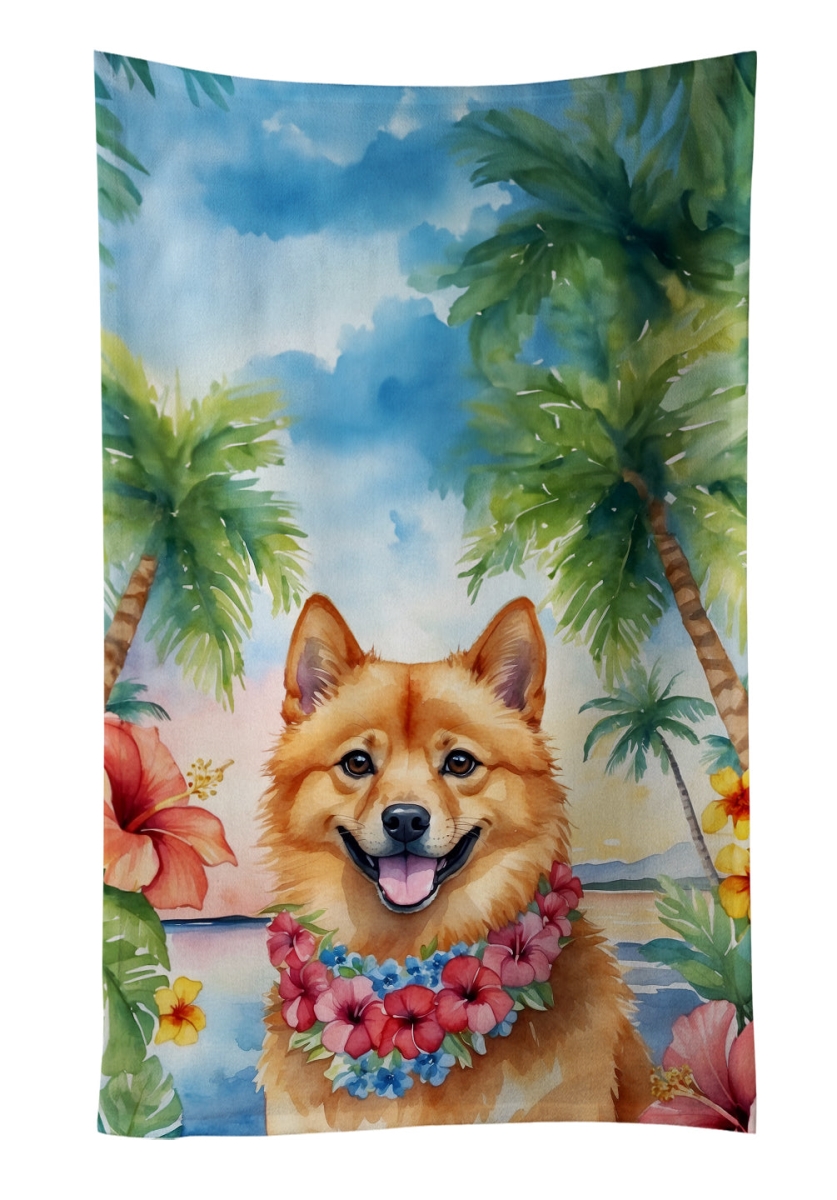 DAC6431KTWL 25 x 15 in. Finnish Spitz Luau Kitchen Towel