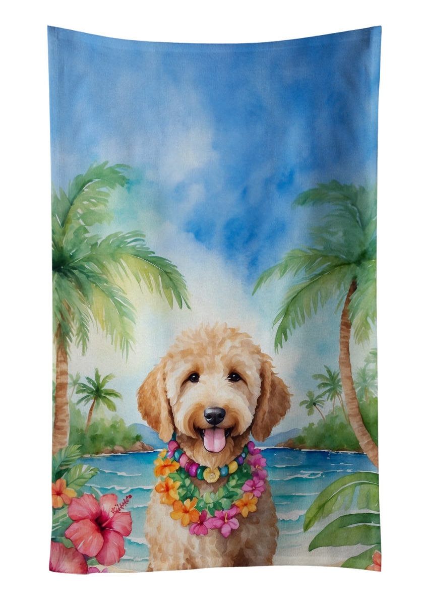 DAC6443KTWL 25 x 15 in. Goldendoodle Luau Kitchen Towel