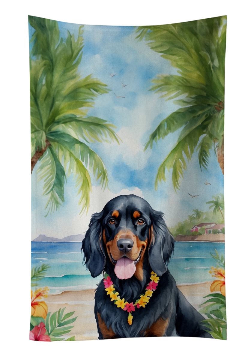 DAC6444KTWL 25 x 15 in. Gordon Setter Luau Kitchen Towel