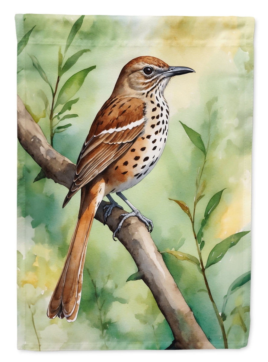 DAC7431CHF 40 x 28 in. Georgia Brown Thrasher House Flag