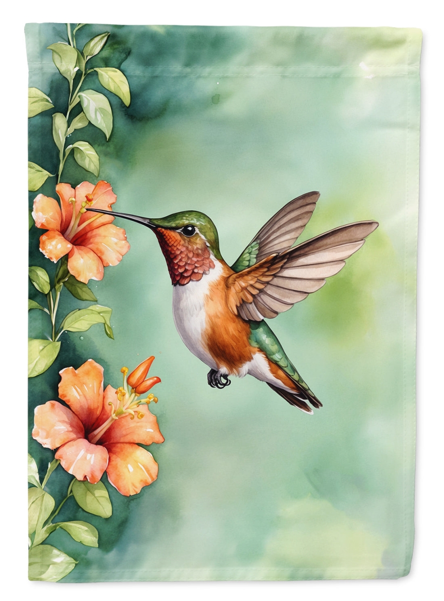 DAC7434CHF 40 x 28 in. Rufous Hummingbird House Flag