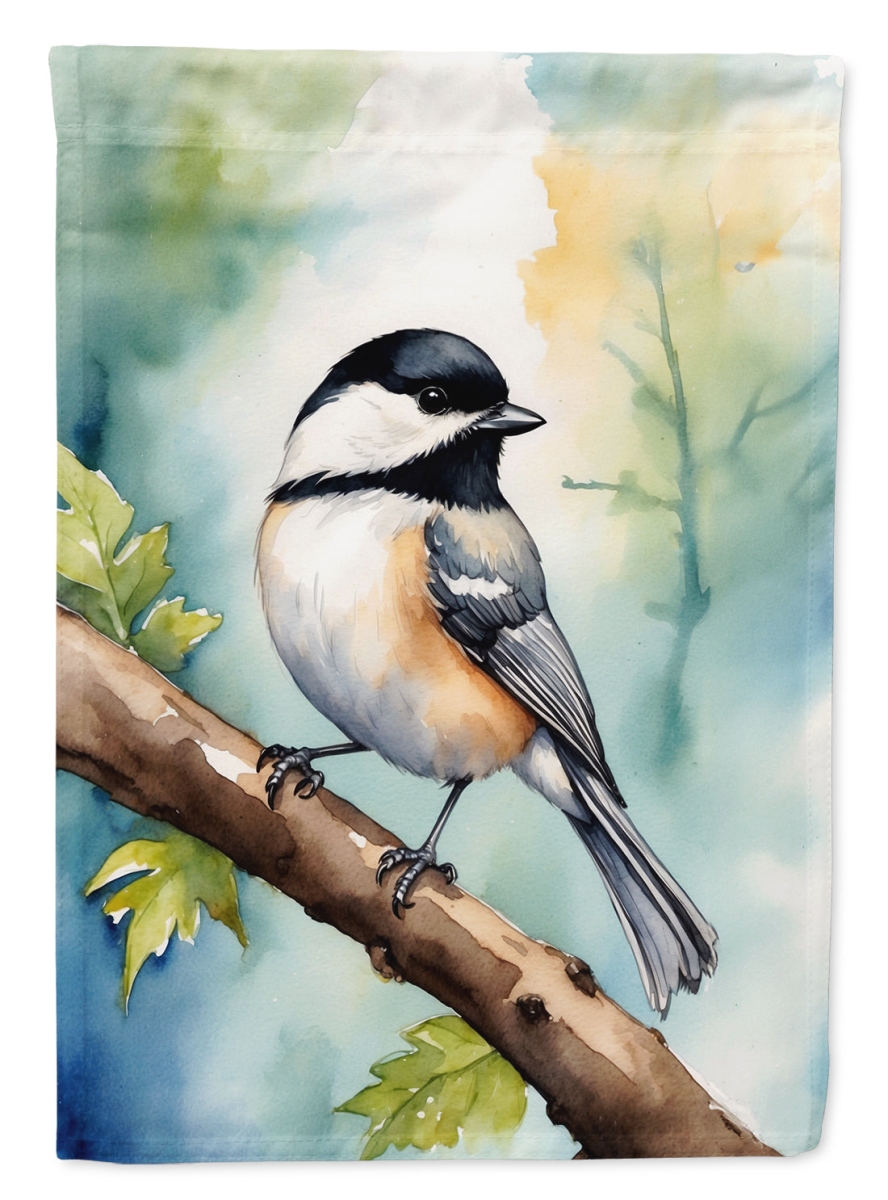 DAC7440CHF 40 x 28 in. Massachusetts Blackcapped Chickadee House Flag